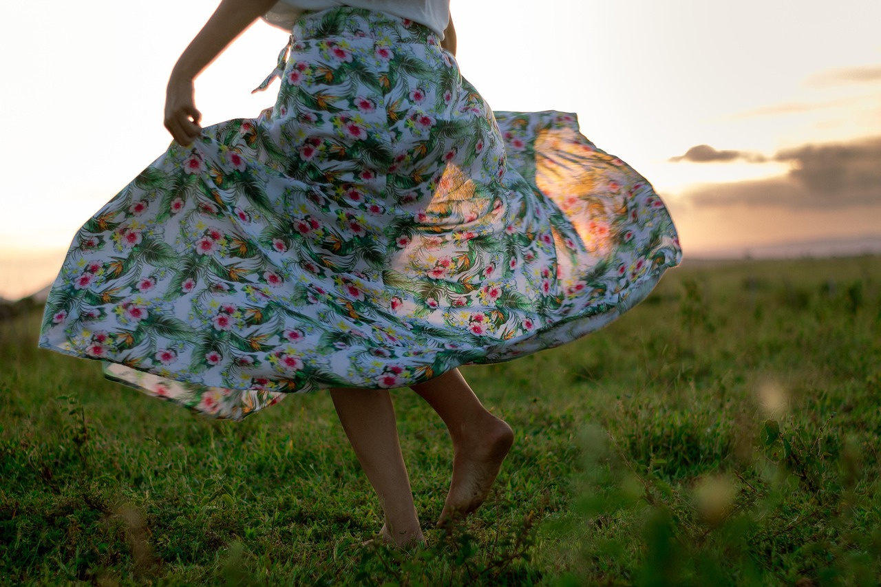 woman, frolicking, meadow, freedom, landscape, nature, woman, woman, woman, woman, woman